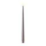 Bougie LED Deluxe home Art grise - diner aux chandelles