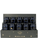10 “Merry Xmas” candles Black
