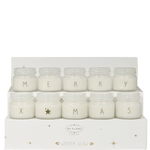 10 petites bougies blanches Merry X Mas - My flame