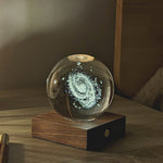 Lampe Amber Crystal Gingko - Galaxie