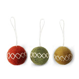 3 Christmas baubles