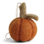 Mini citrouille en laine décorative pour Halloween – Accessoire cosy et original pour une touche automnale.