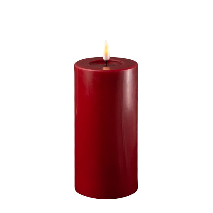 Bougie LED bordeaux - deluxe homeart