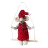 Mouse on his swing