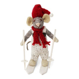 Mouse on skis