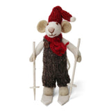 Mouse on skis