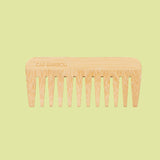 Peigne sans manche en bambou