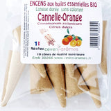 Cône d'encens Ceven Aromes - canelle orange