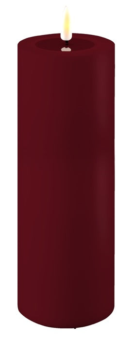 Bougie LED bordeaux - deluxe homeart