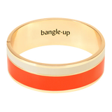 Bijoux - bracelet vaporetto bangle up tangerine et blanc sable