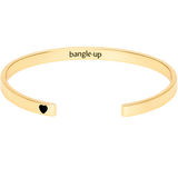 Bijoux - jonc grigri coeur noir bangle up