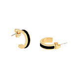 Bijoux - mini créoles bangle noir