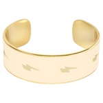 Bijoux - jonc ouvert ziggy bangle up blanc sable