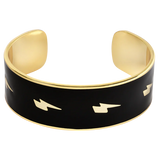 Bijoux - jonc ouvert ziggy bangle up noir