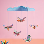 Mobile enfant Butterfly dance - décoration en carton recyclé - studio roof