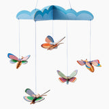 Mobile enfant Butterfly dance - décoration en carton recyclé - studio roof