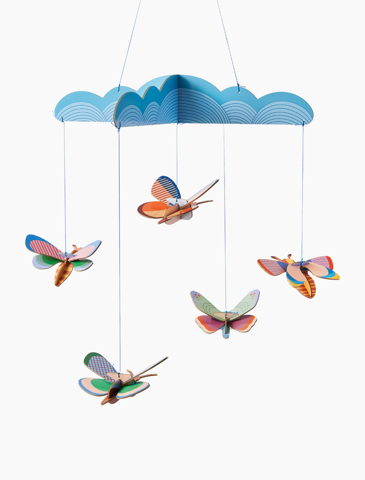 Mobile enfant Butterfly dance - décoration en carton recyclé - studio roof