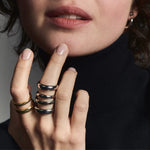 Bague à double anneau ajustable au design pur et rond. Élégante et polyvalente, elle s'adapte à toutes les occasions, qu'elles soient décontractées ou formelles. Ajoutez une touche d'élégance intemporelle à votre style quotidien avec cette pièce incontournable.
