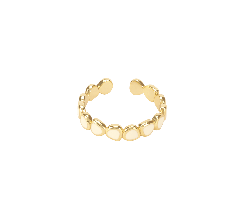 bague lumi blanc sable - bangle up