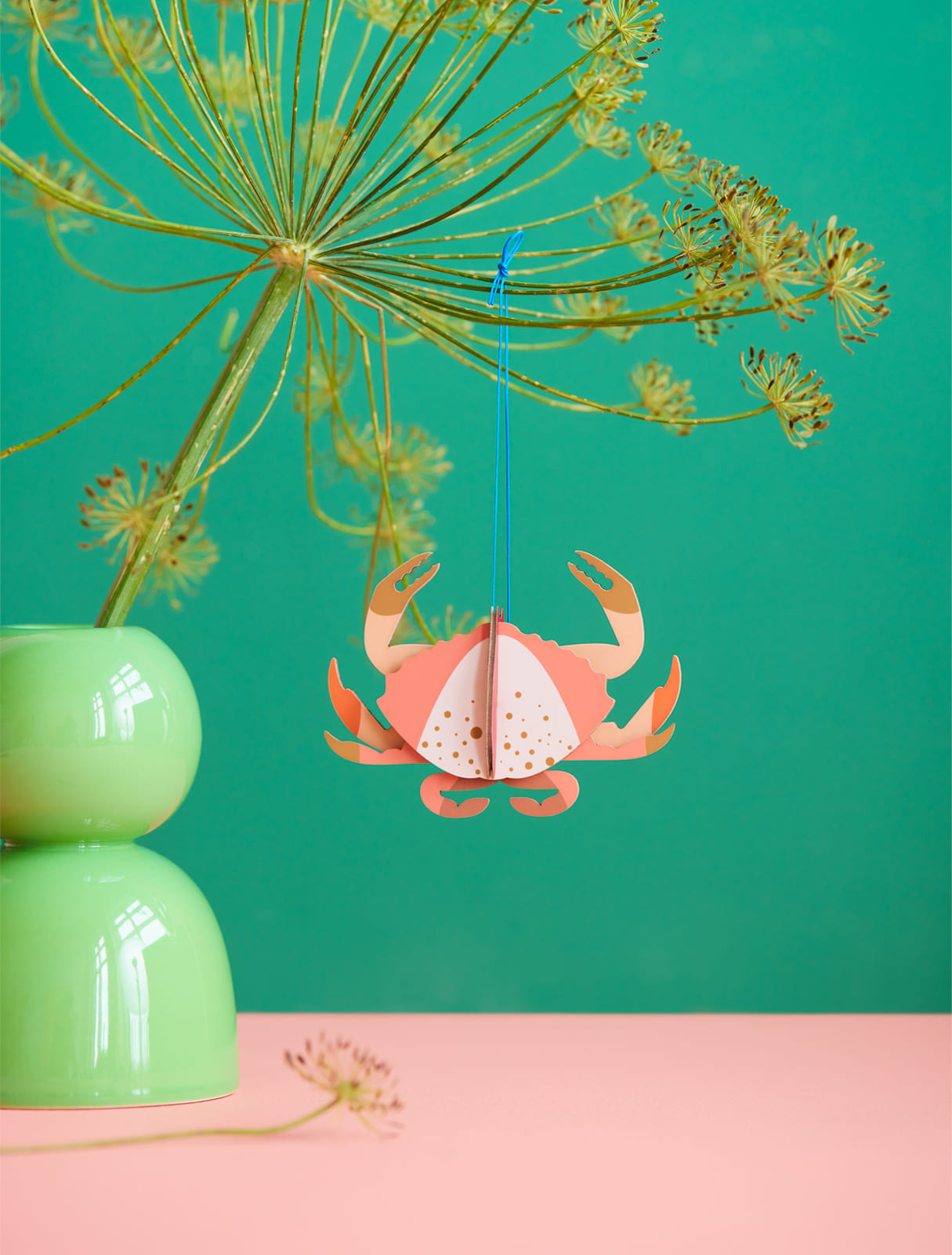 Crabe décoration en carton recyclé - studio roof