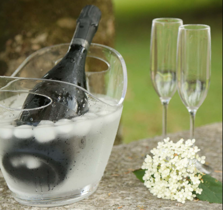 Décoration - seau à champagne en méthacrylate