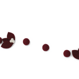 Guirlande feuilles rouges