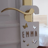 Plaque poignée de porte décorative