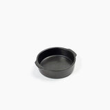 Plat de service noir rond