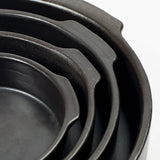 Plat de service noir rond