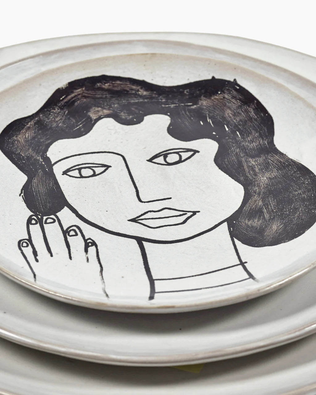 Assiette La mère fait à la main par un designer - Serax