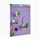 Set de 3 Fern striped butterflies