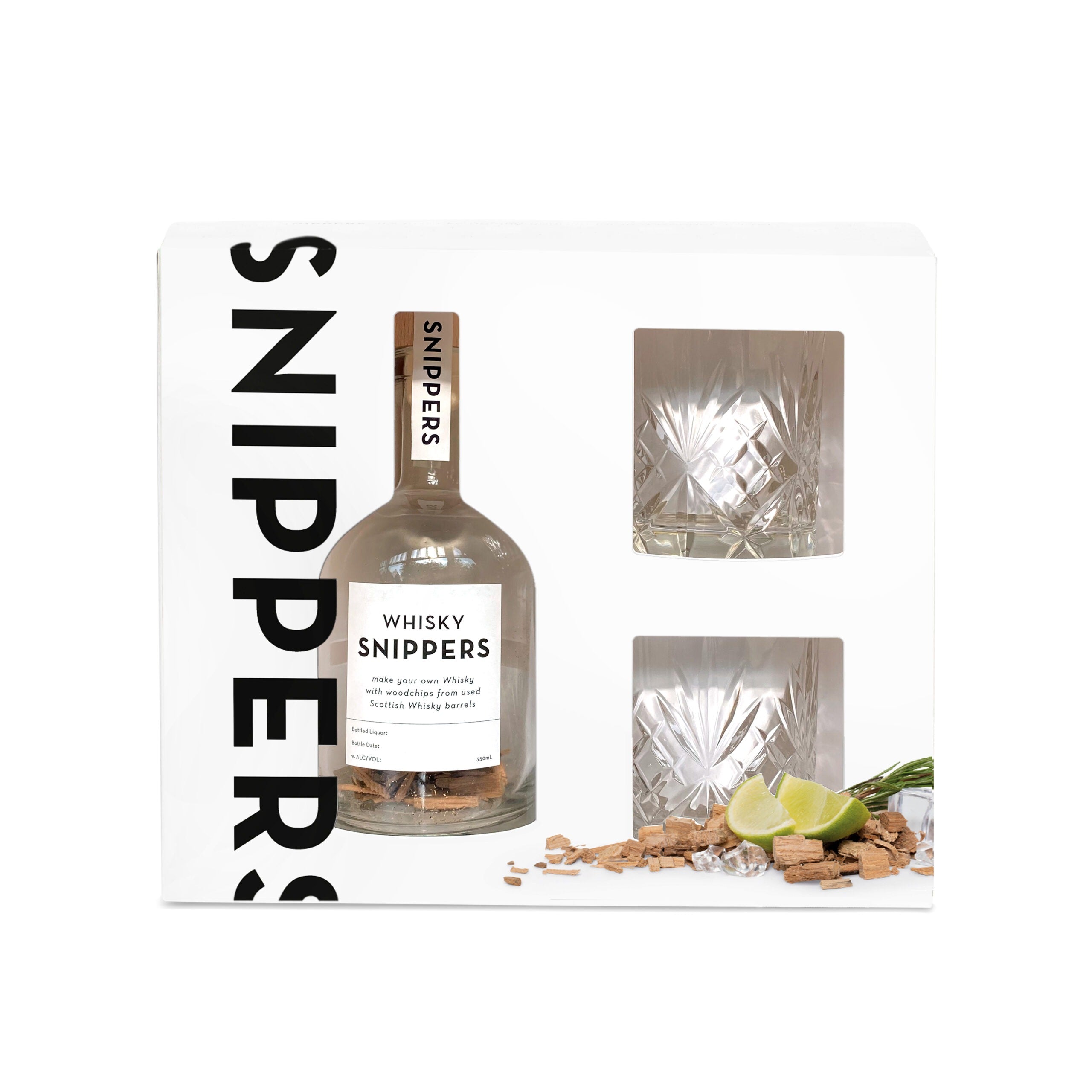 coffret whisky snippers + 2 verres à whisky