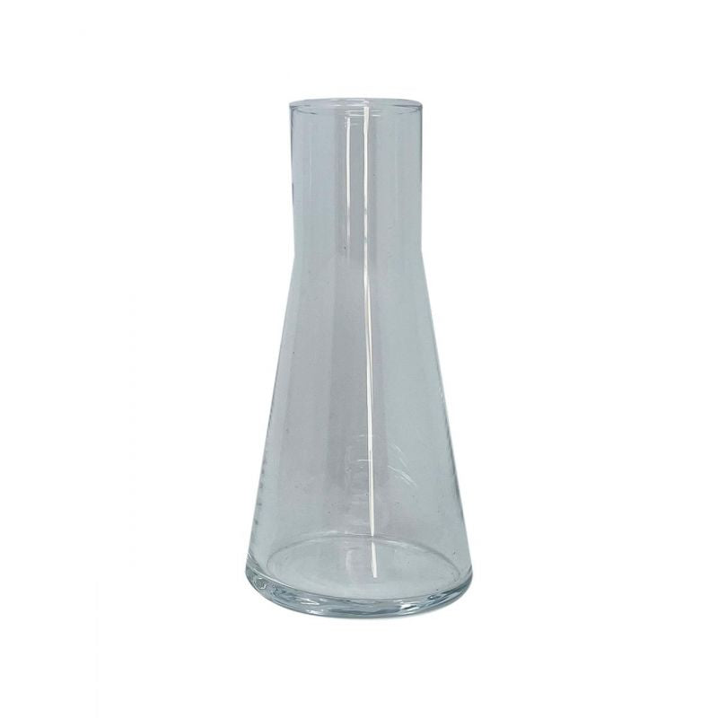 Vase en verre transparent