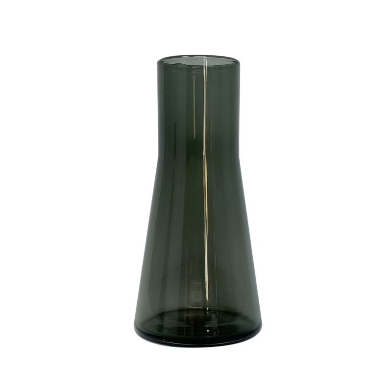 Vase en verre fumé