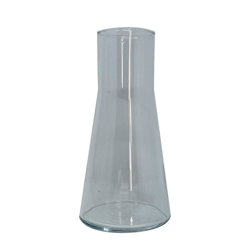 Vase en verre transparent