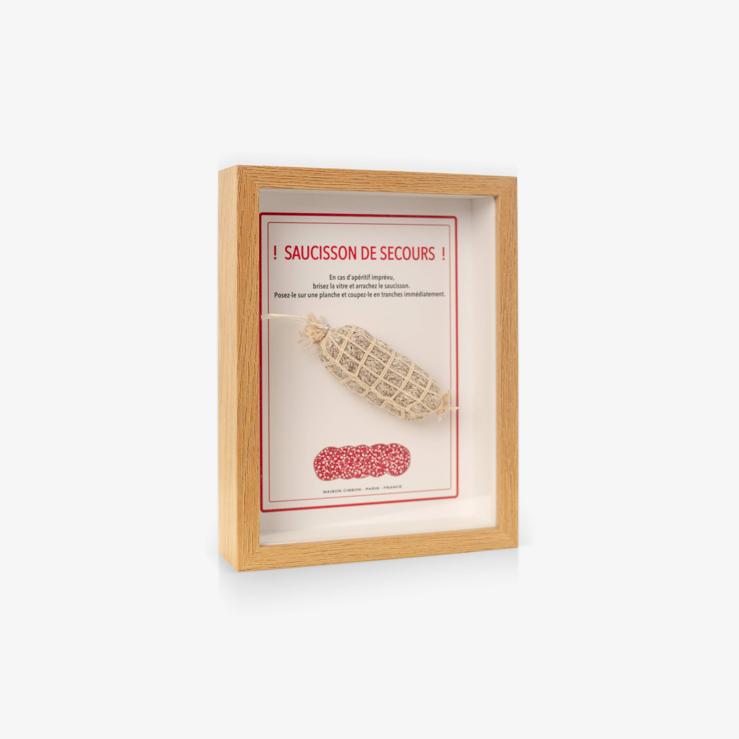 Cadre photo "saucisson de secours" par maison cisson