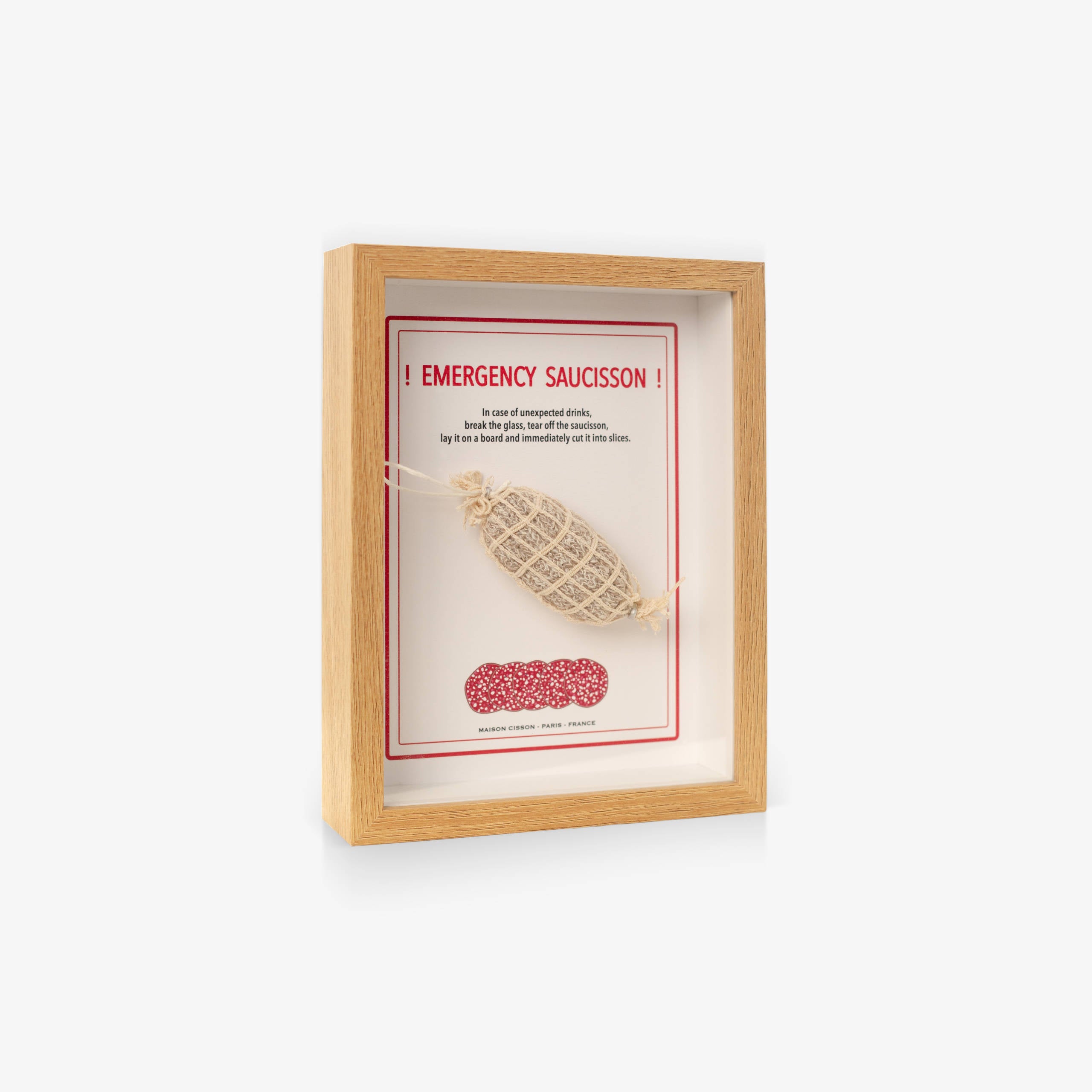 Cadre photo "Emergency Saucisson" Maison Cisson