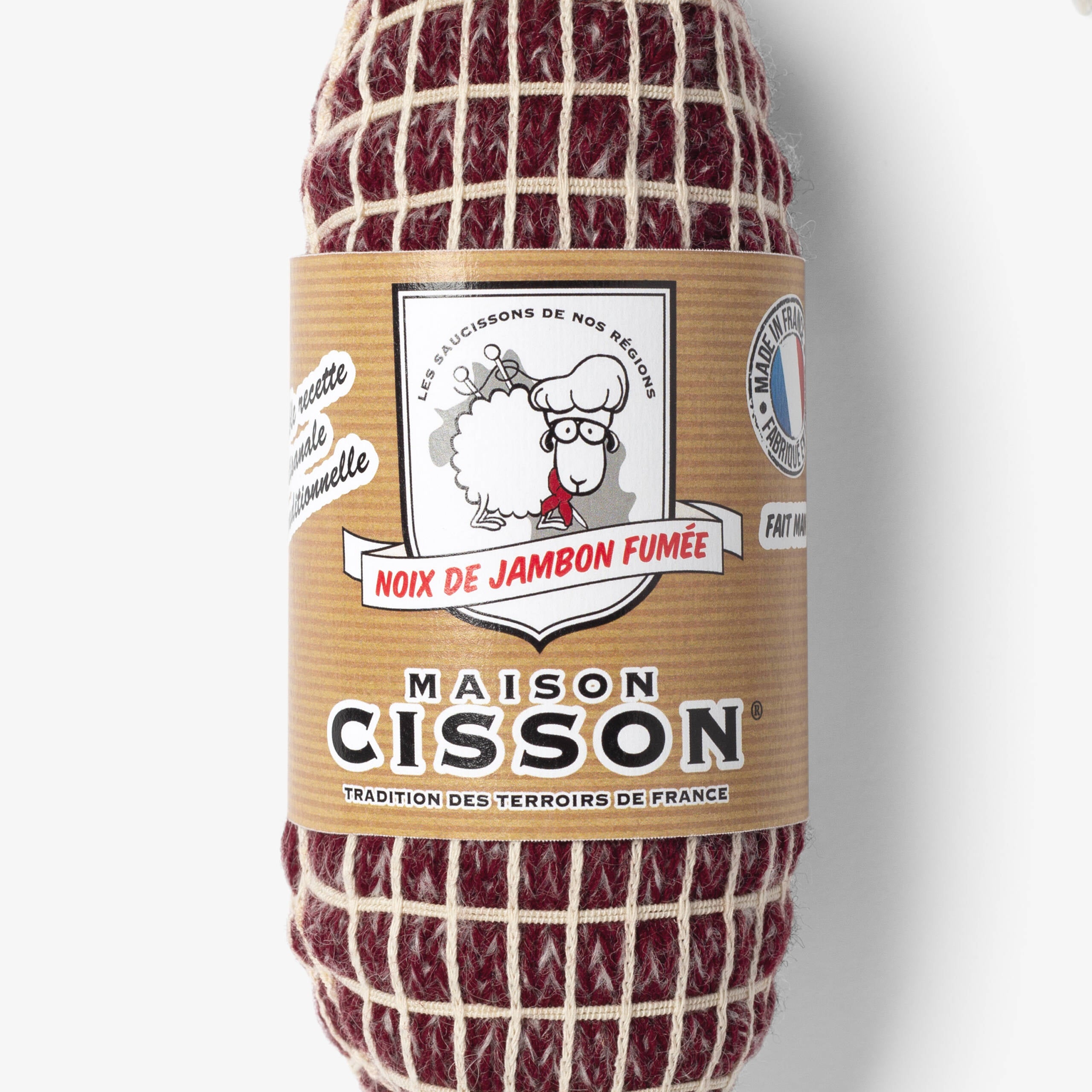 Faux saucisson tricoté - noix de jambon fumée - maison cisson