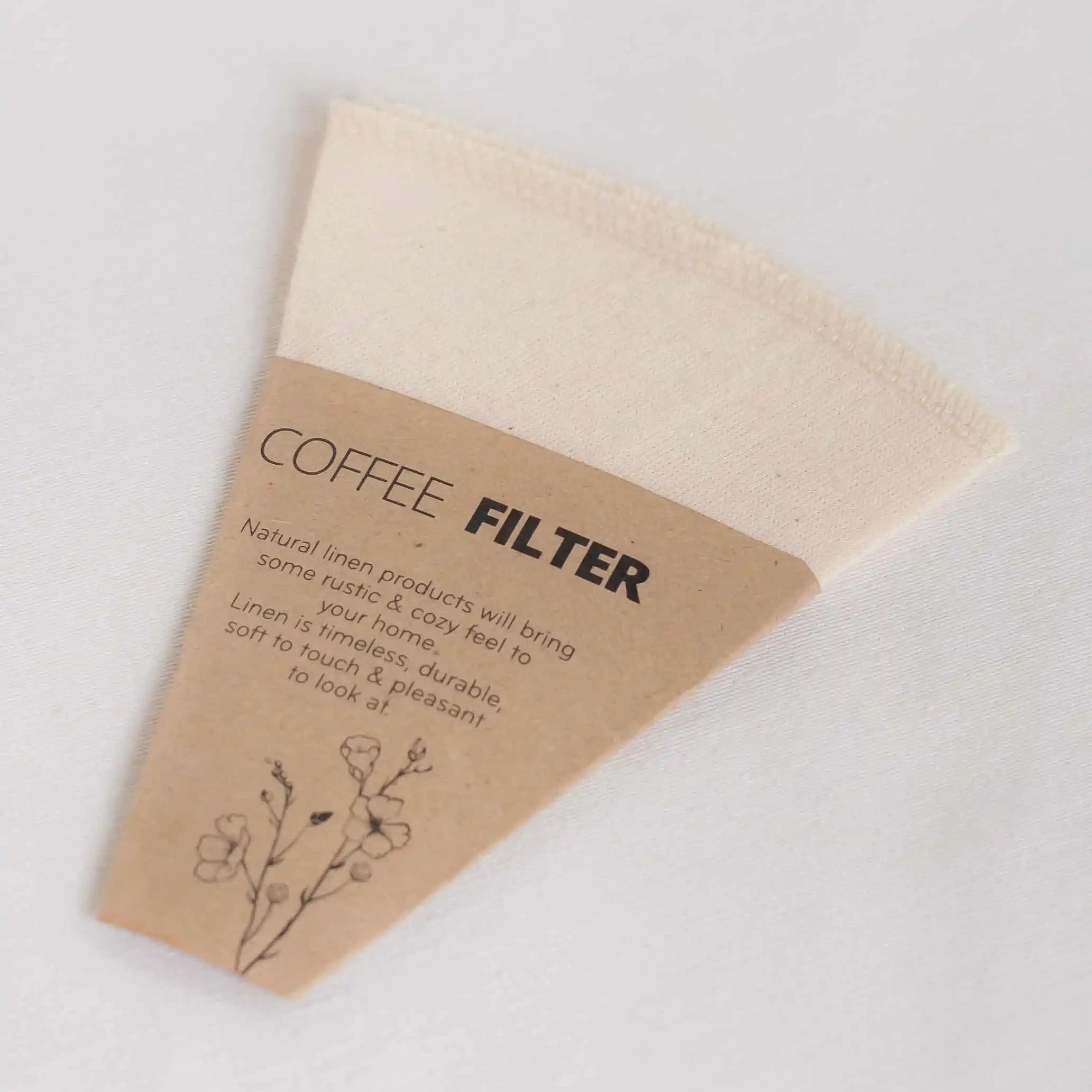 Rio lindo - filtre à café en lin réutilisable