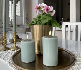 Bougie LED outdoor - Deluxe home art Vert sauge