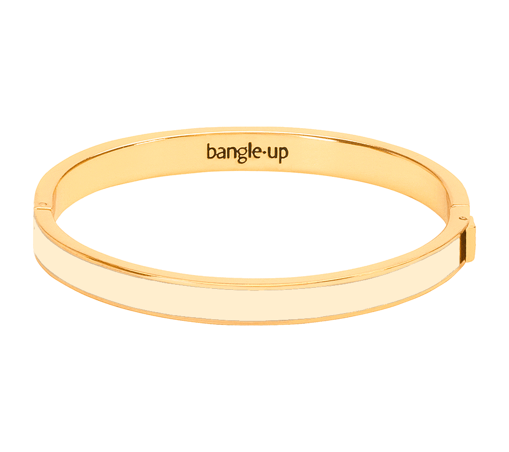 bracelet 0,7 bangle up  blanc sable