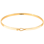 bracelet lily - bangle up - blanc sable