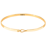  bracelet lily - bangle up - blanc sable