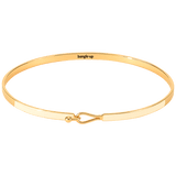 bracelet lily - bangle up - blanc sable