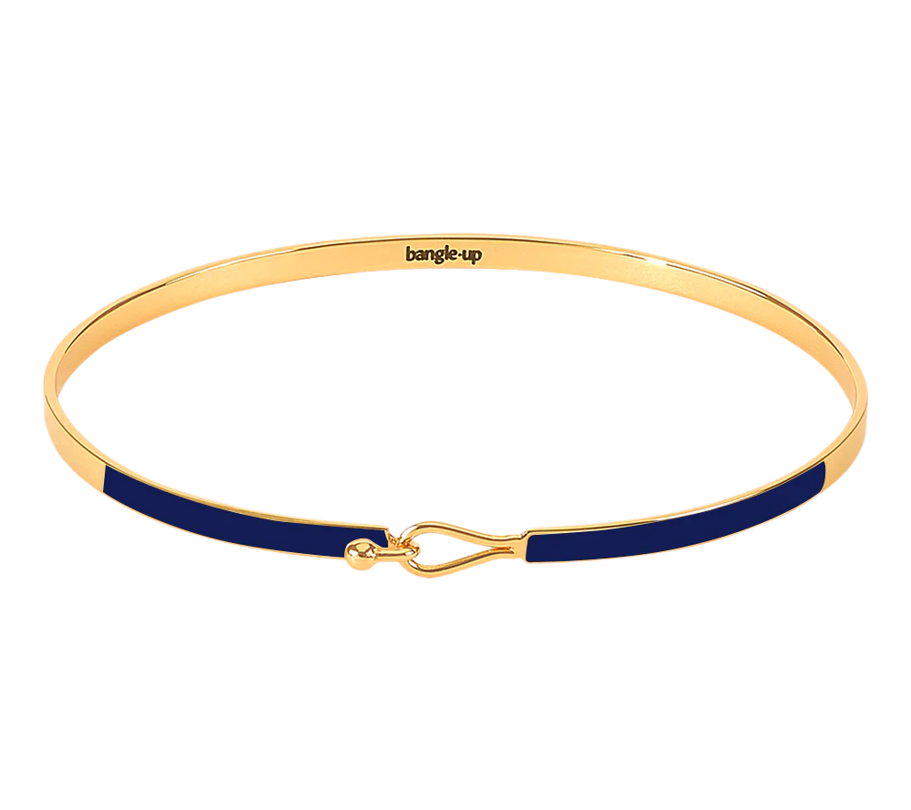 bracelet lily - bangle up - bleu nuit