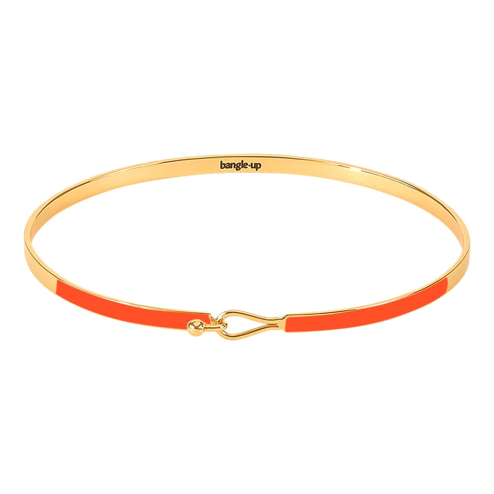 bracelet lily - bangle up - tangerine