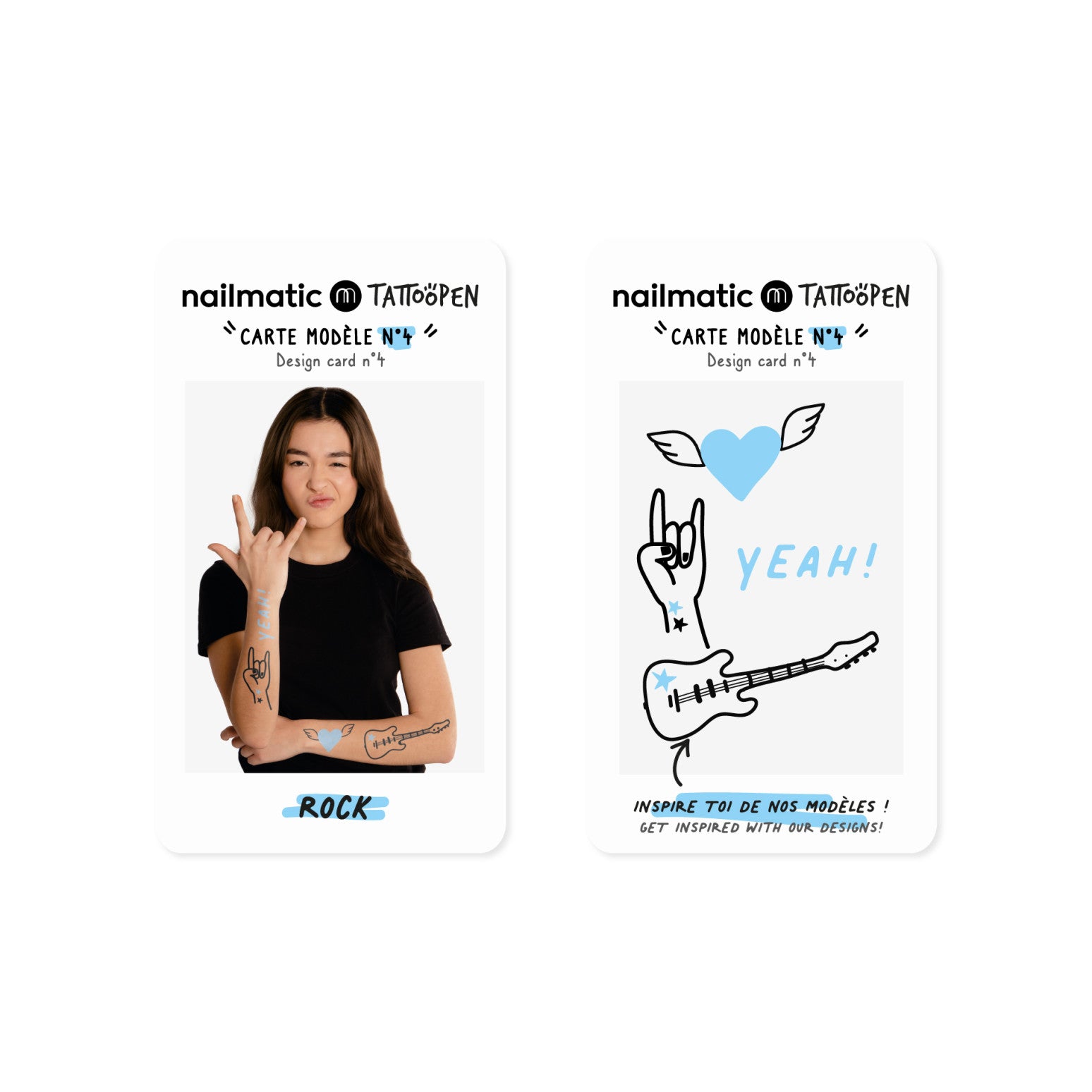 Coffret duo tattopen Rock - Nailmatic
