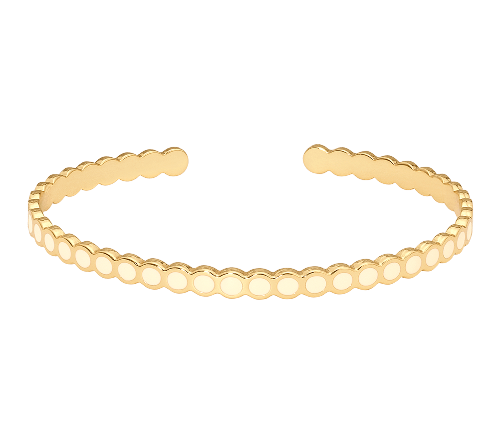 jonc lumi 2 blanc sable - bangle up
