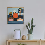 Tableau Décoratif en Bois - Les baigneuses