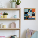 Tableau Décoratif en Bois - Les baigneuses